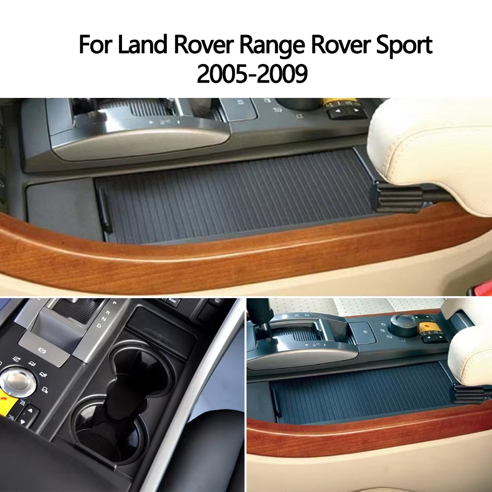 Center Console Cup Holder Cover Sliding Roller Blind Shutter For Land Rover Range Rover Sport 2005 2006 2007 2008 2009 FHM500032