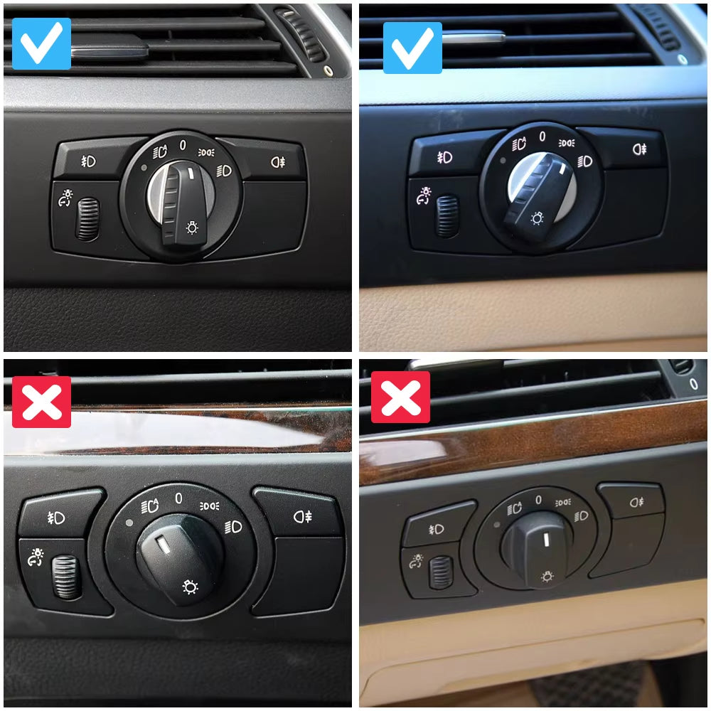 E60 Car Headlamp Head Light Rotary Switch Knob Button For BMW 5 Series 2007 2008 2009 2010