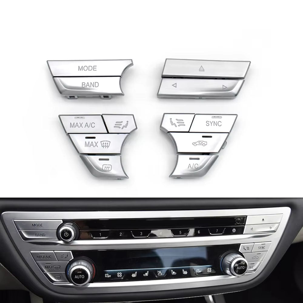 Dashboard Air Conditioner AC Ventilated Control Button Heater Switch Cover For BMW 5 6GT 7 Series G30 G31 G32 G11 G12 2017-2023