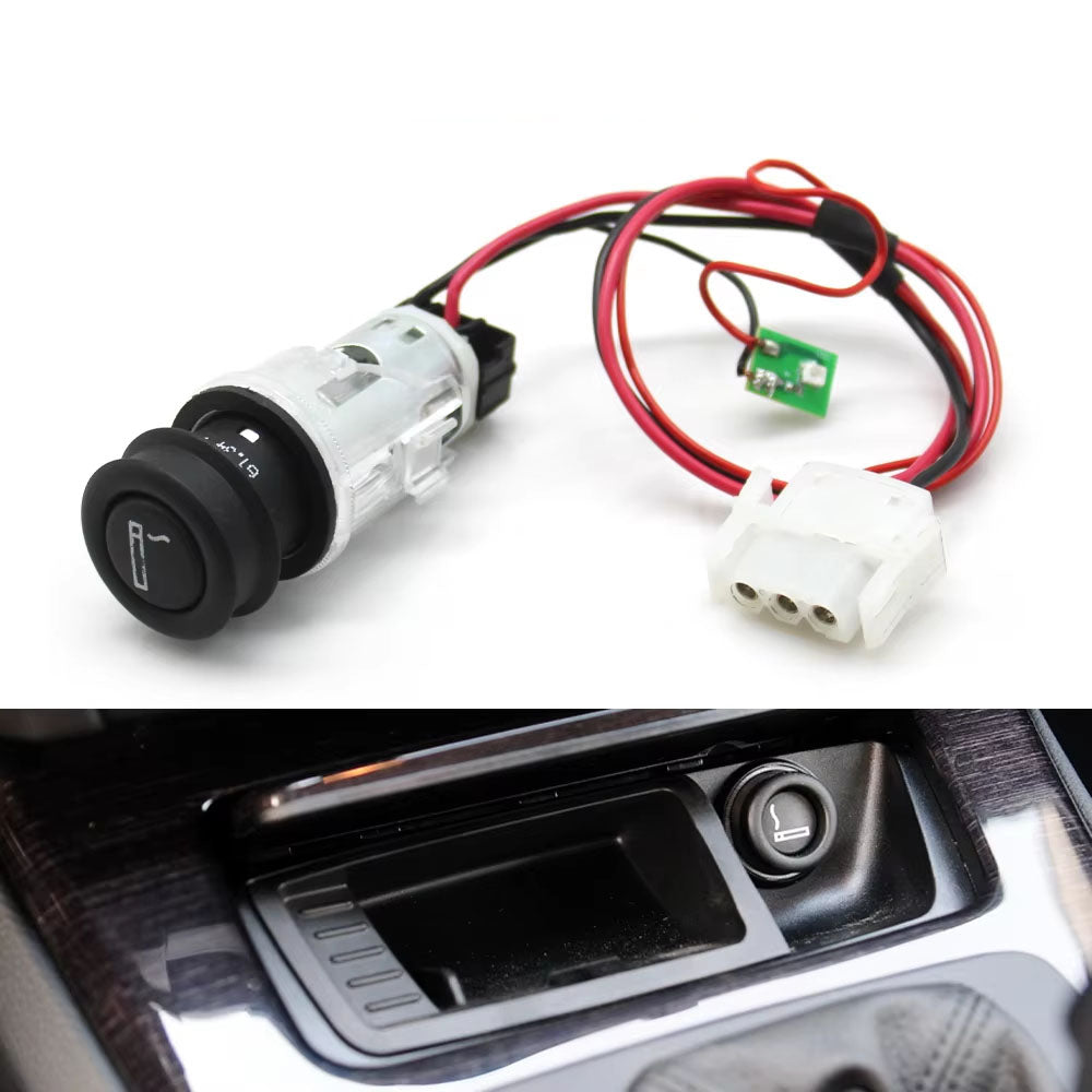 Car Front Console Drink Cup Holder Plug Cigarette Lighter Socket With Wires For BMW 3 Series E90 E91 E92 E93 61349221620
