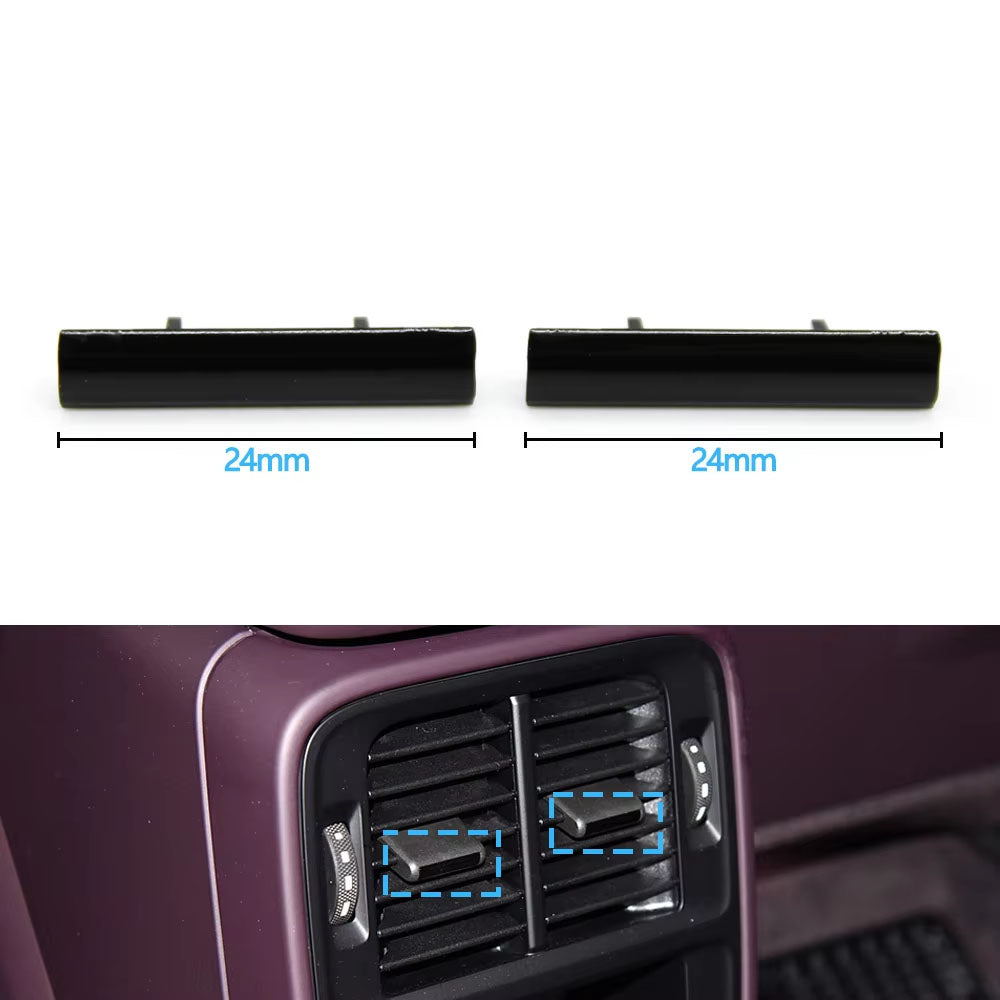Black Car Rear Air Conditioning AC Vent Grille Air Vent Trim Strip For Porsche Taycan 9J1 2019 2020 2021 2022 2023 2025 2025