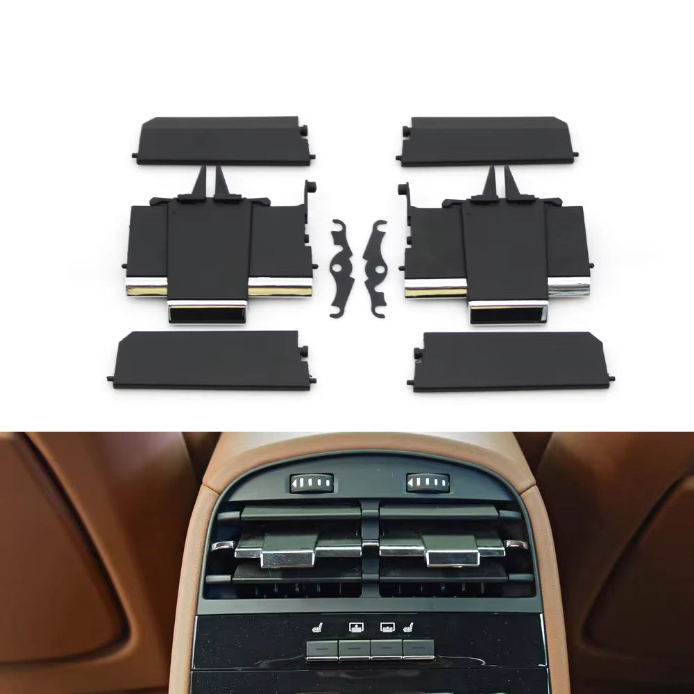Rear Console Air Vent Assembly AC Vent Grill Outlet Cover Panel Repair kit Tab Clip Slider For Maserati Quattroporte 2013-2022