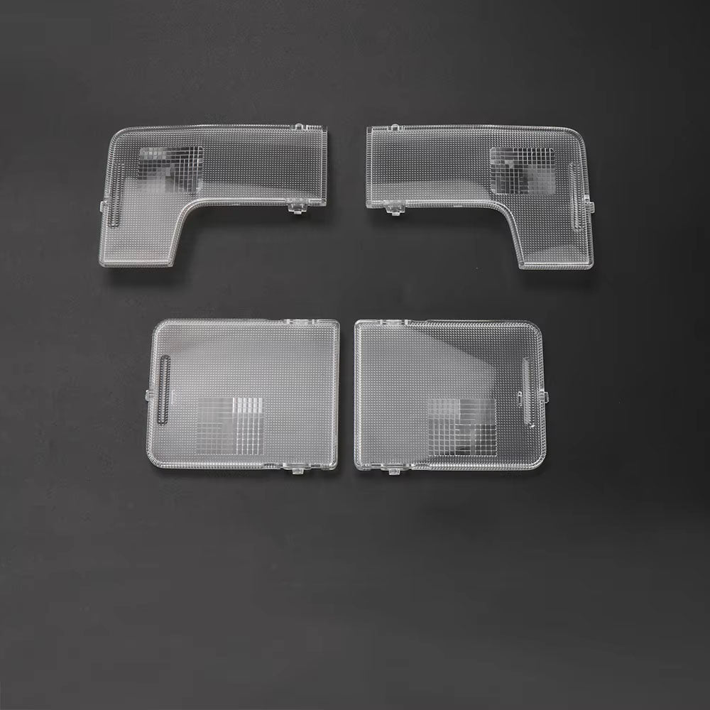 Car Plastic Front Rear Reading Light Switch Cover LED Bulb Row Shell Lampshade Cover Kit For Toyota Gen 7 Camry 2012-2017