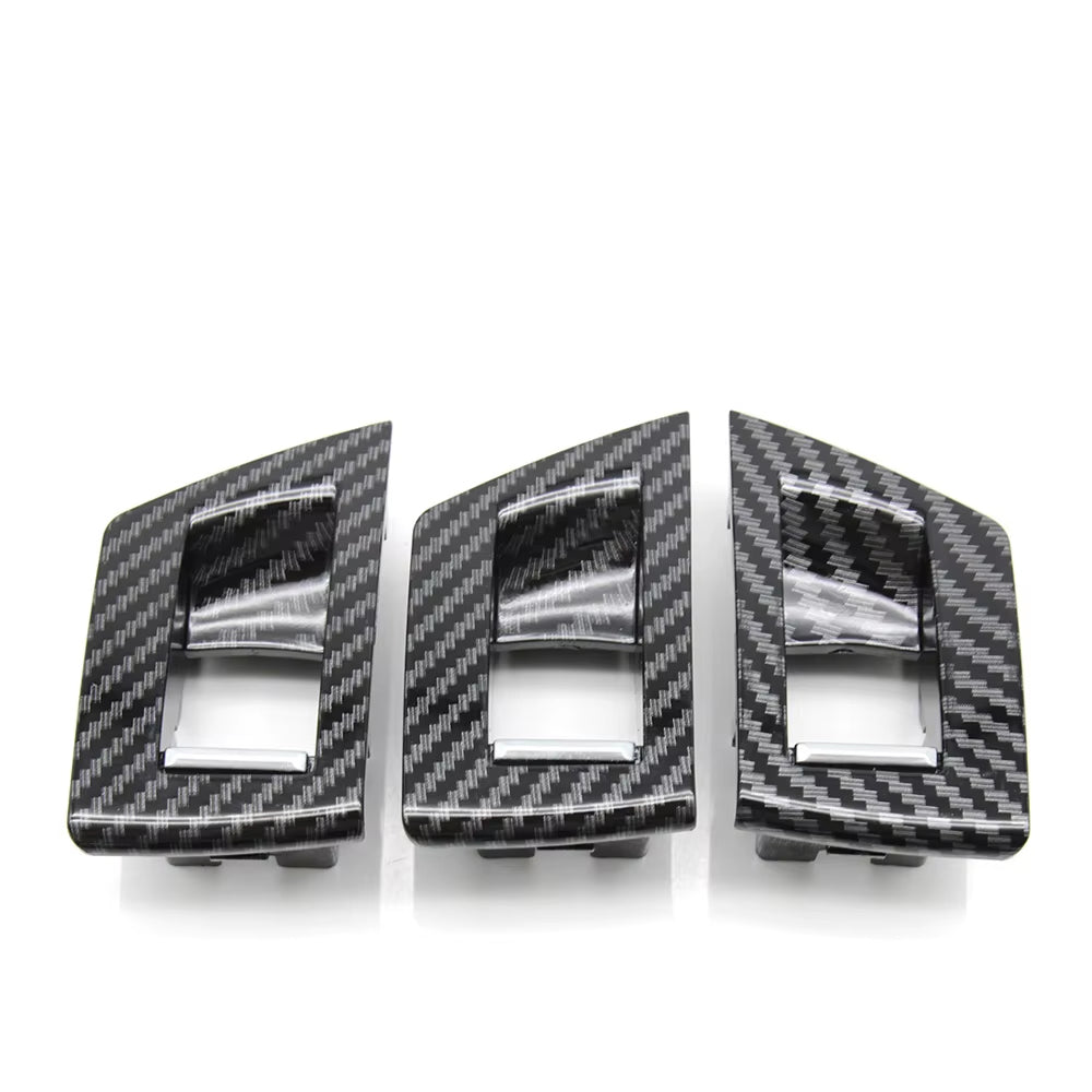 3pcs Set LHD RHD Interior Door Window Lift Adjust Switch Button Cover Trim For BMW 5 Series F10 F11 F18 520i 523i 525i 528i 535i