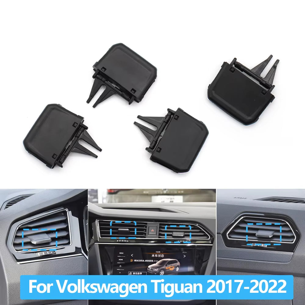 Car Front Air Conditioning AC Vent Toggle Piece Outlet Card Clip Wind Direction Plectrum Knob For VW Volkswagen Tiguan 2017-2022