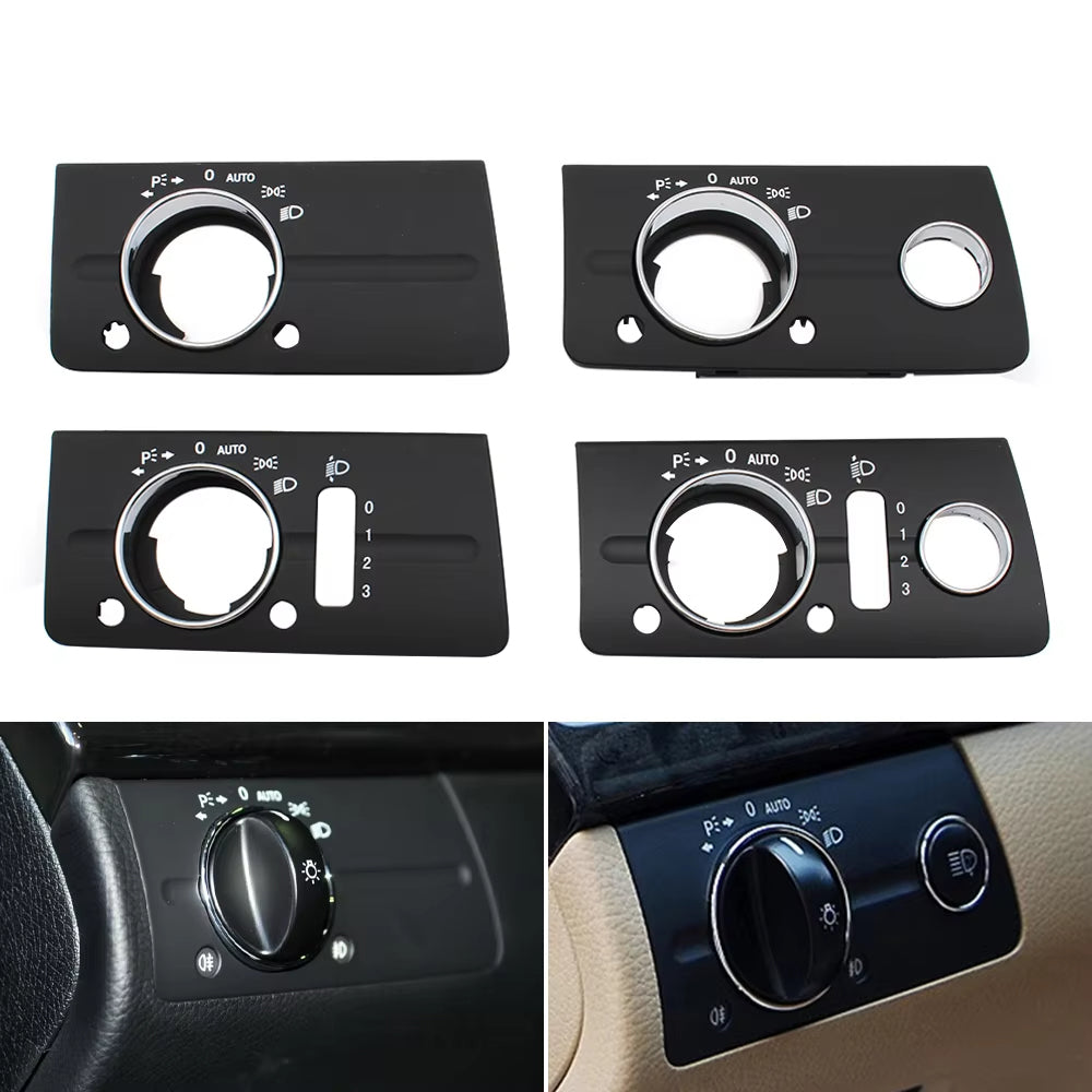 LHD RHD Front Dashboard Headlight Lamp Switch Cover Trim Replacement For Mercedes Benz W211 E Class 320 350 550 2003-2008
