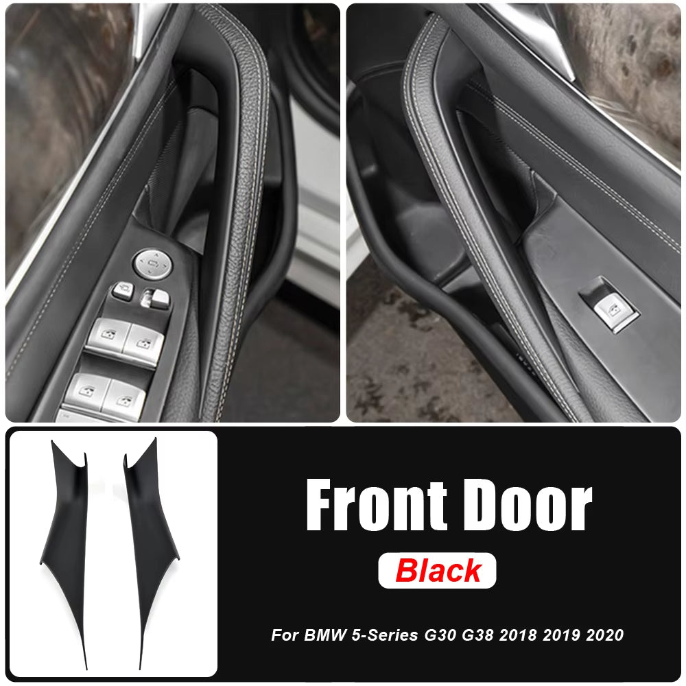 Car Inner Door Handle Gloves Panel Pull Trim Cover For BMW 5 Series G30 G38 F90 M5 530i M Sport 540i 520d Auto Interior Accessoy