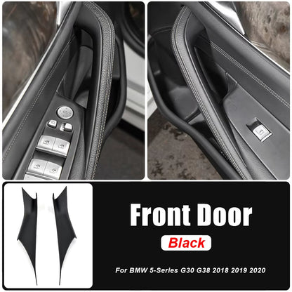 Car Inner Door Handle Gloves Panel Pull Trim Cover For BMW 5 Series G30 G38 F90 M5 530i M Sport 540i 520d Auto Interior Accessoy