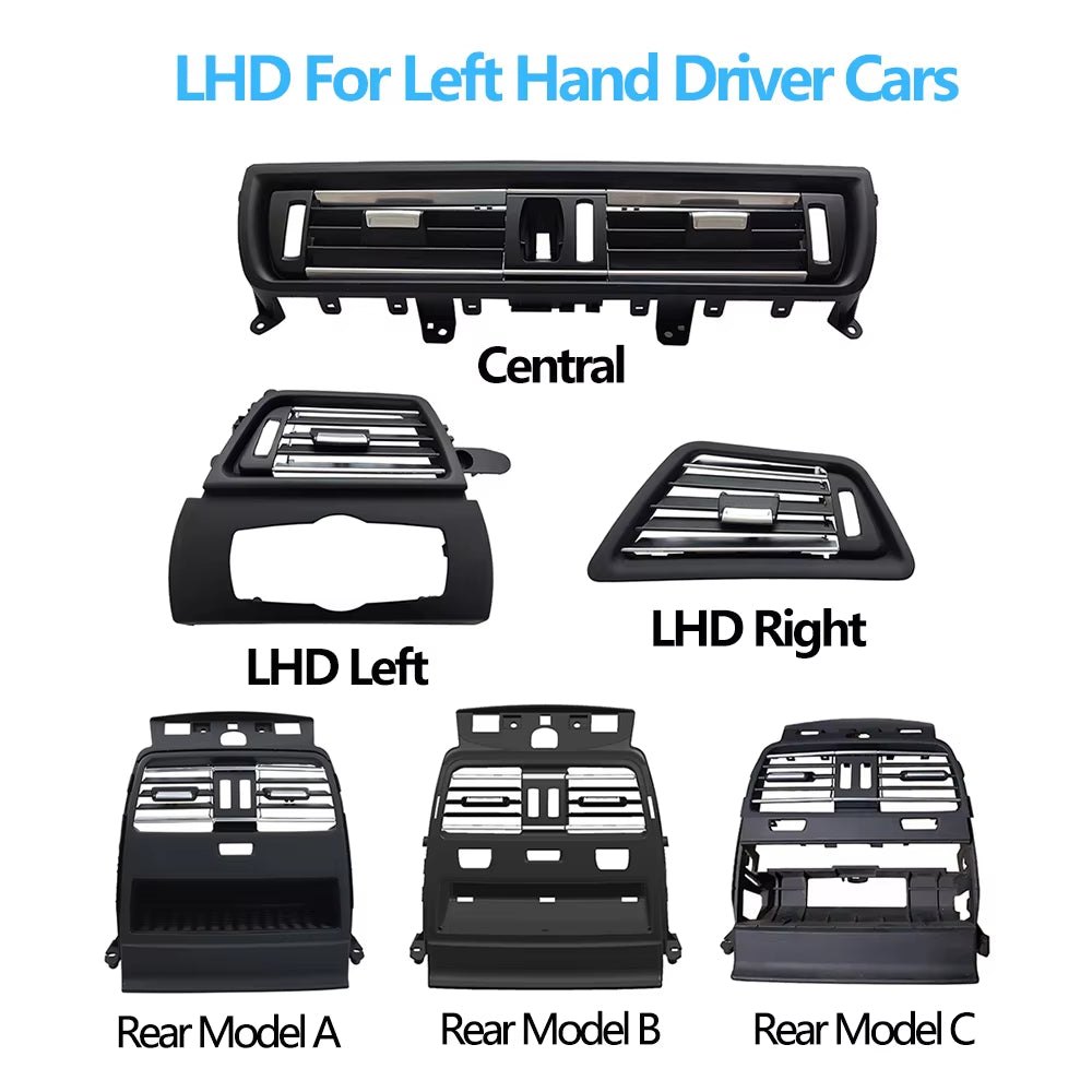 LHD RHD Front Rear Air Conditioning AC Vent Grille Outlet Panel Cover For BMW 6 Series F06 F12 F13 630 635 640 645 650 2011-2018