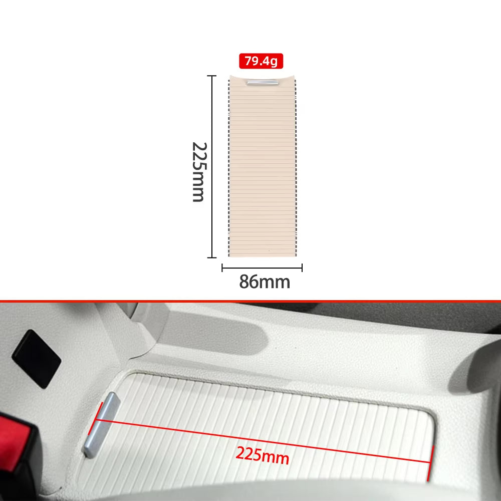 Center Console Cover Slide Roller Blind Cover Cup Holder Pull Curtain For VW Golf 5 6 MK5 MK6 Jetta 5 EOS Scirocco R 5KD862531