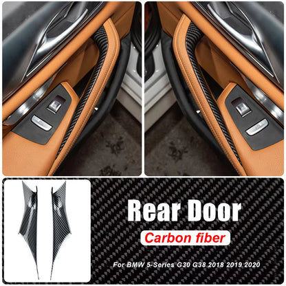 Car Inner Door Handle Gloves Panel Pull Trim Cover For BMW 5 Series G30 G38 F90 M5 530i M Sport 540i 520d Auto Interior Accessoy