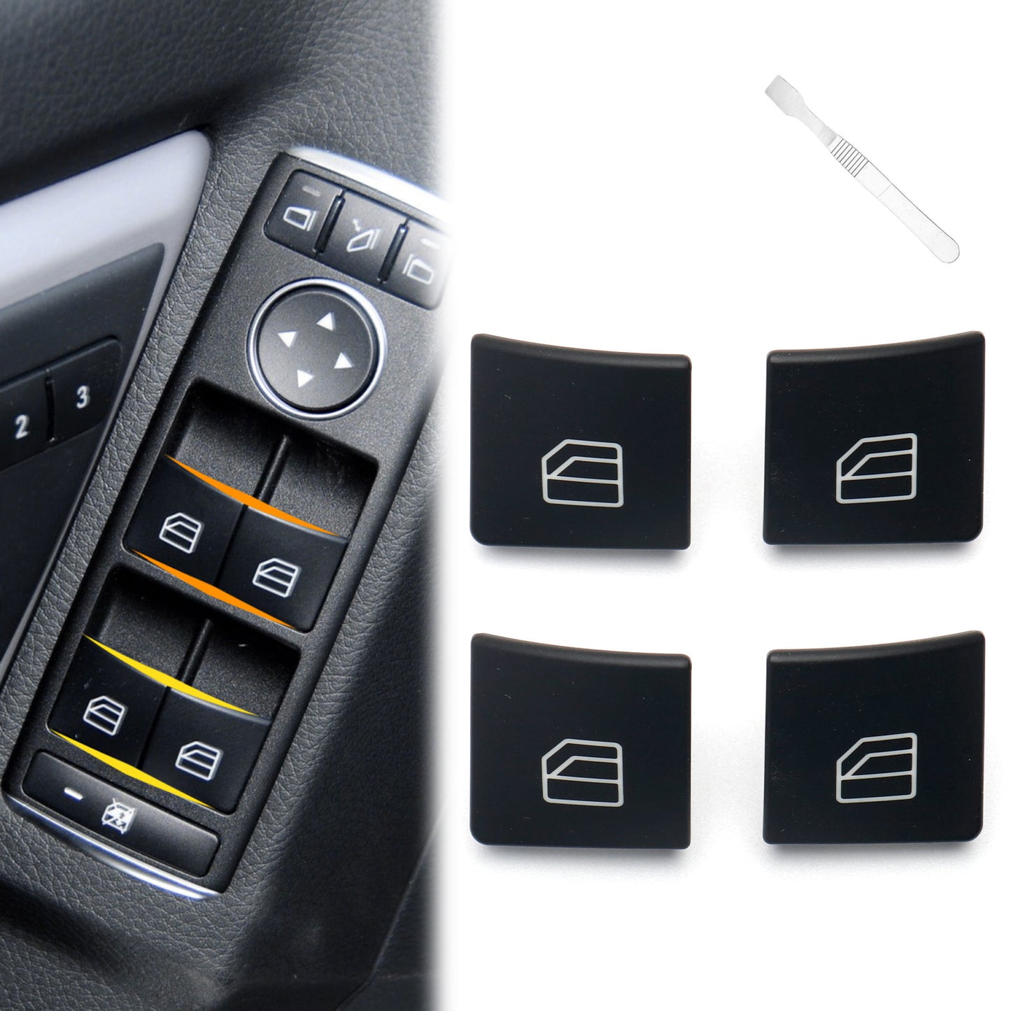 Benz C E GLK ML/GL A B CLA GL GLA GLE GLS Window Button Cover