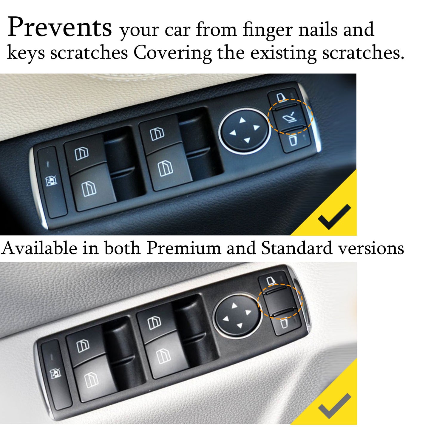 Benz C E GLK ML/GL A B CLA GL GLA GLE GLS Window Button Cover