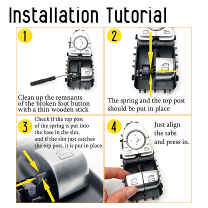 benz W205/W253 class interior window glass lifting switch button driver