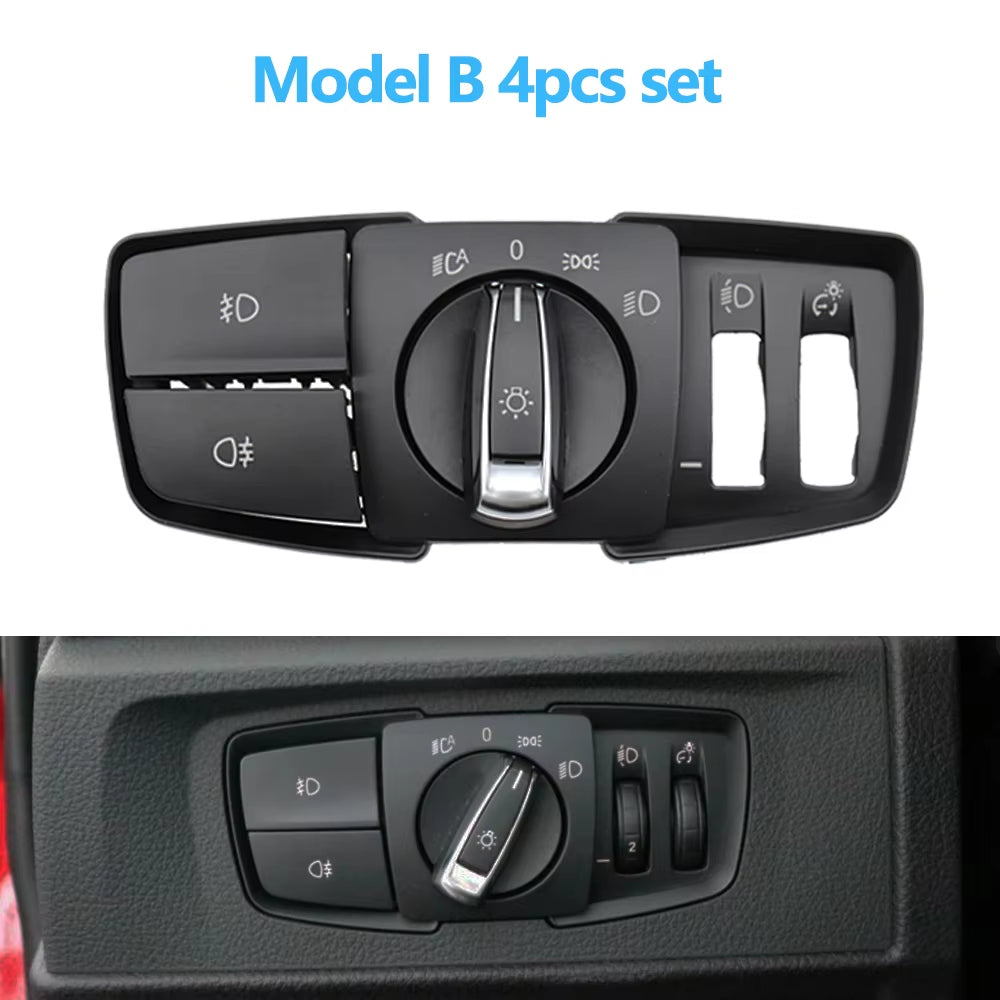 HeadLamp Rotary Foglight Button Headlight Switch Cover Panel For BMW 1 2 3 4 Series F20 F45 F30 F31 61319265300