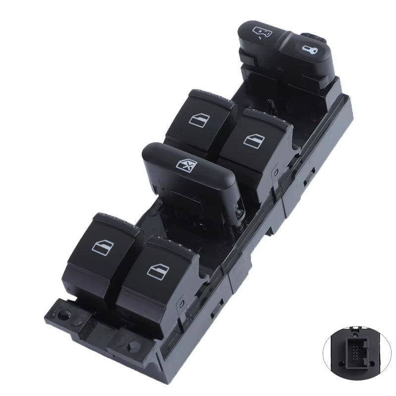 1J4959857C New Master Power Window Switch for VW Golf 4 Jetta MK4 Passat Seat Leon Toledo Skoda
