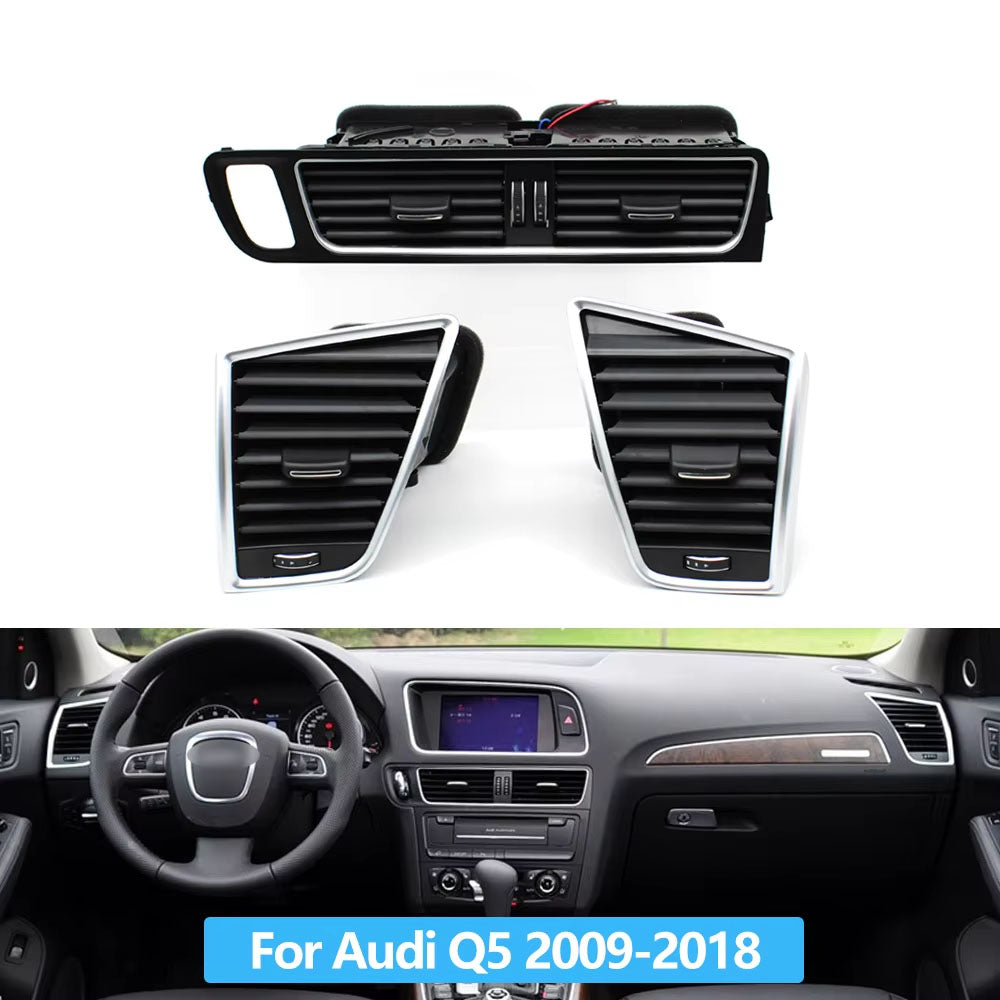 LHD Car Front Dashboard Middle Left Right AC Vent Outlet Grille Assembly For Audi Q5 2009-2018 8R1820951 8R1820901 8R1820902