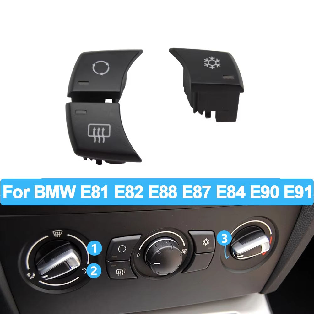 Car Dashbord Air Conditioning AC Manual Control Button Keys For BMW 1S 3S X1 E81 E82 E87 E88 E90 E91 E92 E93 E84 64119236778