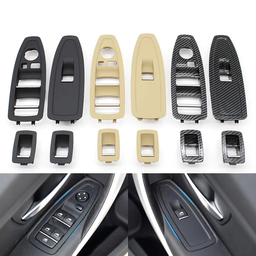 LHD RHD Car Interior Door Window Lift Switch Cover Trim For BMW 1 3 Series F20 F30 F31 F34 F35 318i 320i 330i 335i