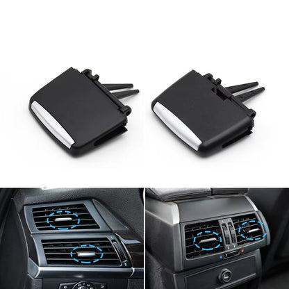 Car Front Rear Air Conditioning AC Vent Grille Slider Tab Clip Repair Kit For BMW X5 X6 E70 E71 64229220101
