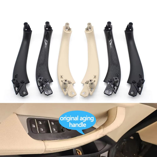 Car Interior Front Rear Door Left Right Handle Inside Pull Handle Panel Cover Trim For BMW X3 X4 G01 G02 F97 F98 2018-2022