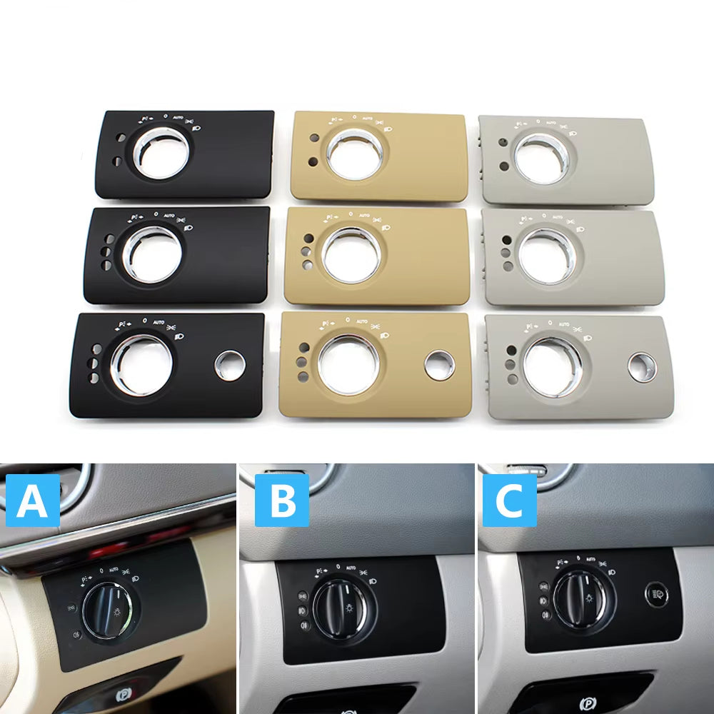 LHD Car Interior Front Left Headlight Switch Trim Cover Replacement For Mercedes Benz W164 X164 ML GL 300 350 450 500 2005-2011