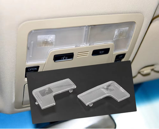 Car Plastic Front Rear Reading Light Switch Cover LED Bulb Row Shell Lampshade Cover Kit For Toyota Gen 7 Camry 2012-2017