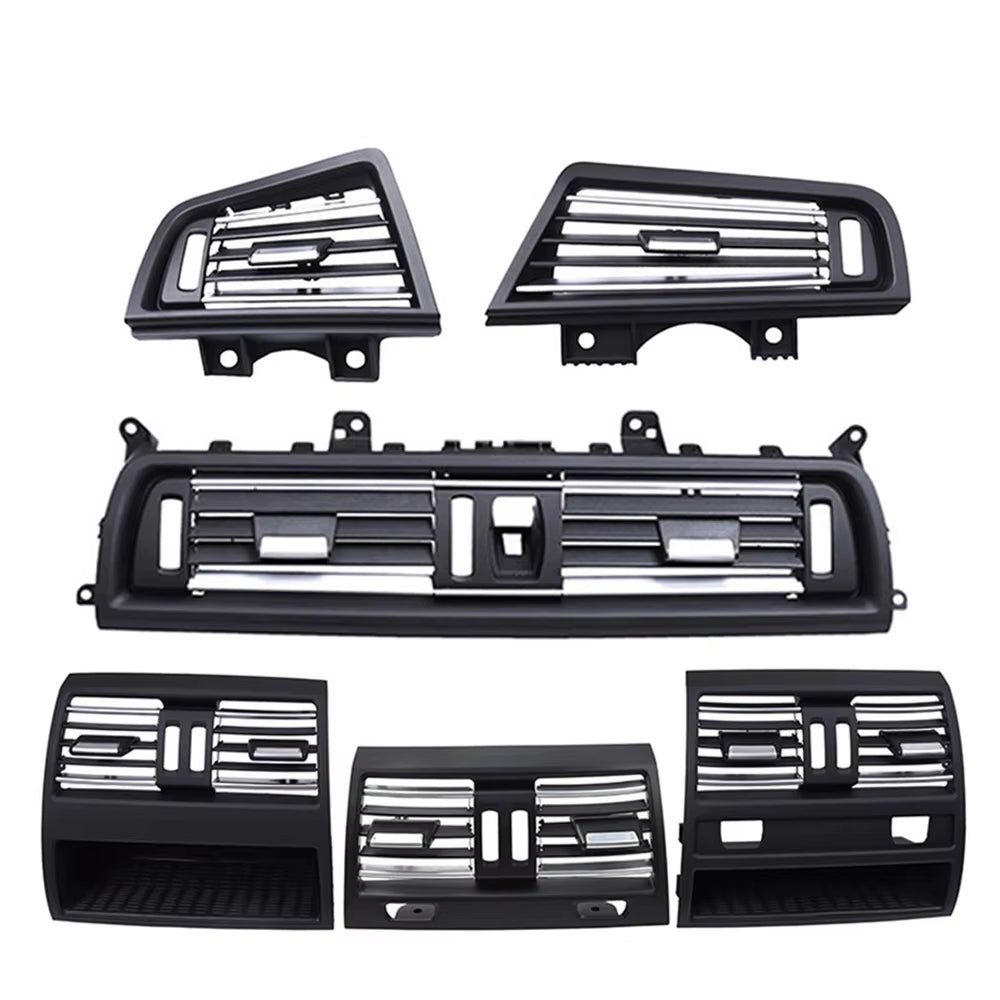 LHD RHD Full Chrome Air Conditioning AC Vent Grille Outlet Cover For BMW 5 Series F10 520 521 523 525 528 530