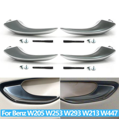 Black Chrome Car Interior Opening Door Pull Handle For Benz C GLC EQC Vito E S Class W205 W253 W293 W447 W448 W213 W222