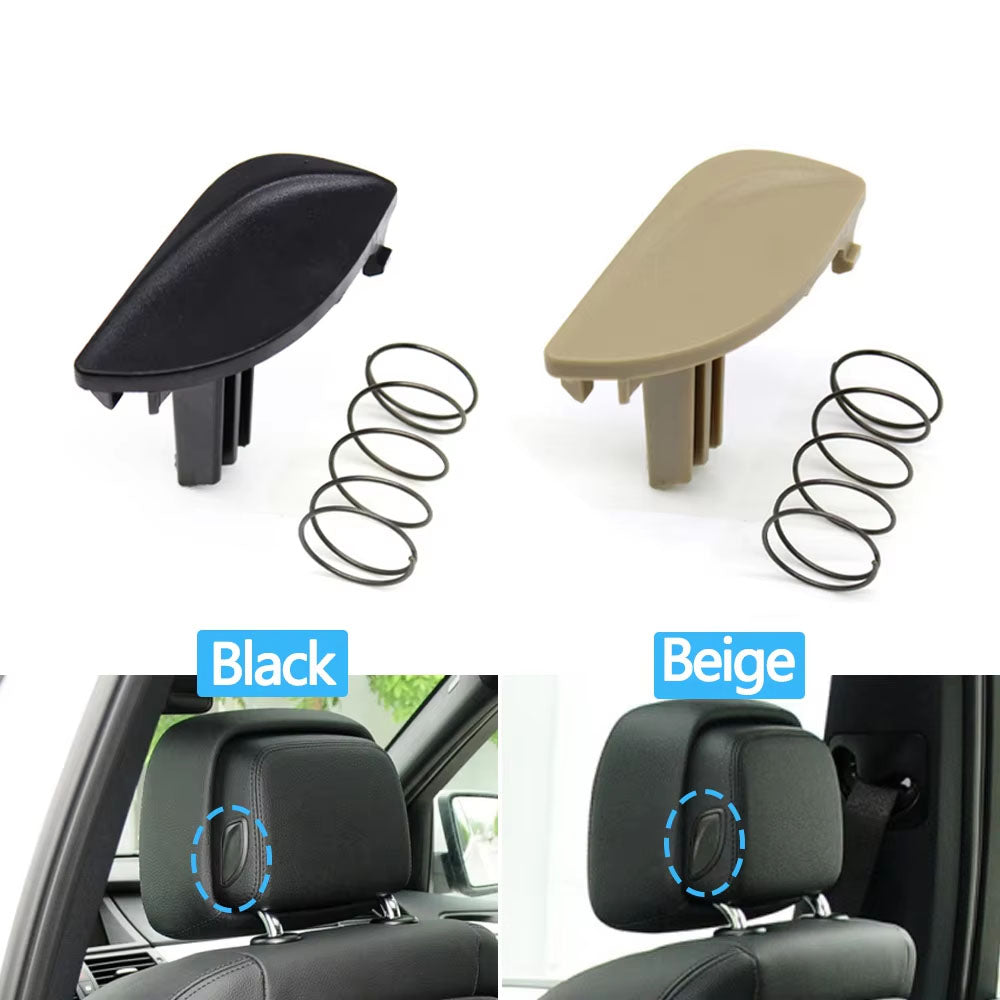 Car Front Seat Headrest Button Adjustment Switch Spring Cover For BMW 5 7 5GT X5 X6 Series F10 F11 F01 F02 F07 E70 E71 E72