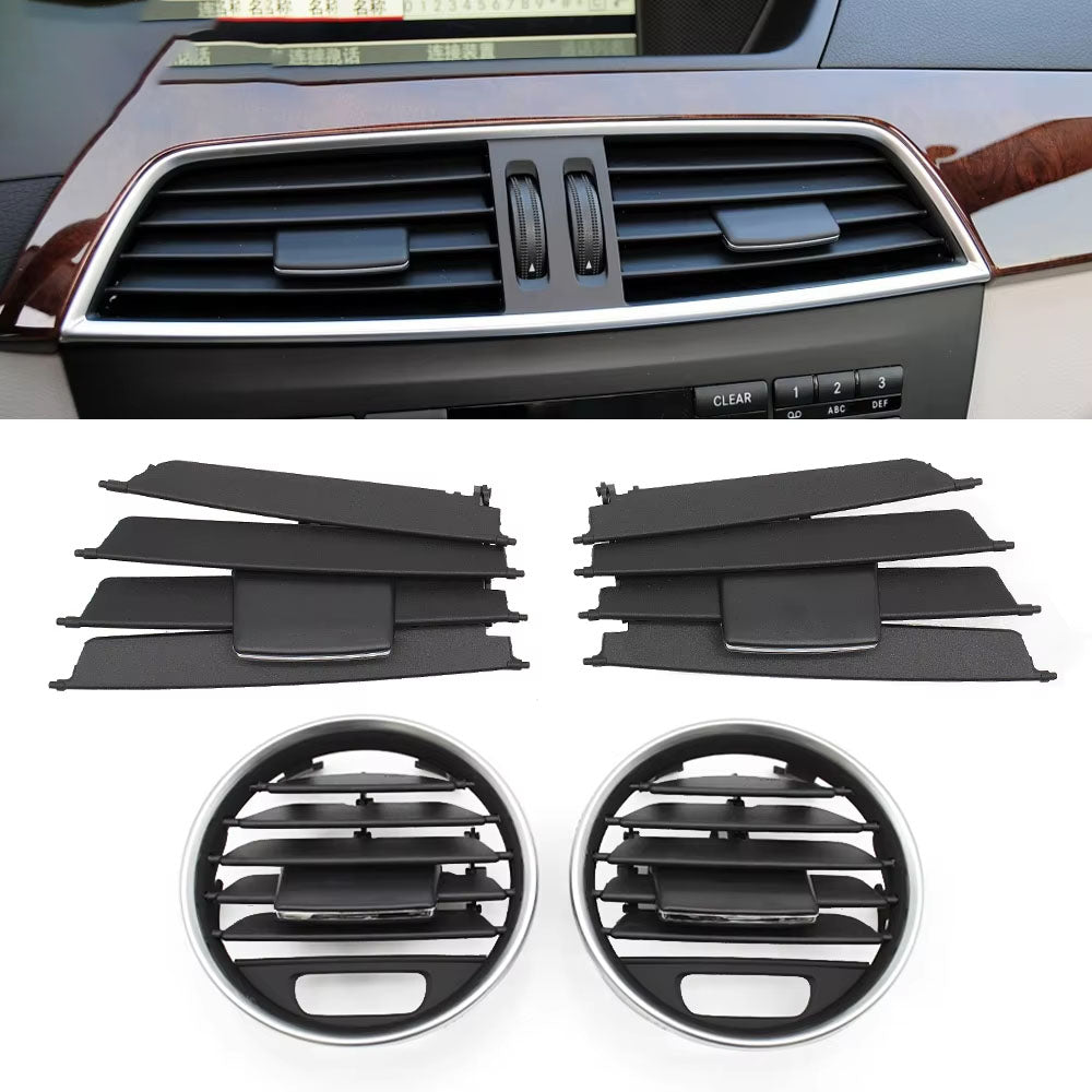 LHD RHD Front Central Dashboard Left Right Repair Kit AC Vent Grille Panel Cover For Mercedes Benz C Class W204 LCI 2011-2014