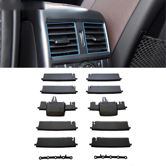 Car Rear AC Air Conditioner Vent Outlet Grille Slide Clip Repair Kit For Mercedes Benz W166 W292 ML350 GL450 ML GLE