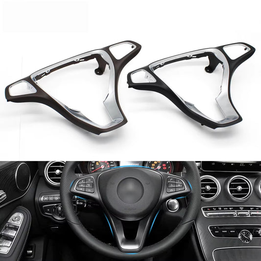 Car Steering Wheel Cover Trim For Mercedes Benz A B C CLA CLS W176 W246 W205 W117 W218 W213 C300 C63 CLS550 C180 C200 C260 B200