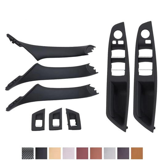 RHD Right Hand Driver Interior Door Window Switch Panel Pull Handle 7PCS Set For BMW F10 F11 F18 520 523 525 528 530