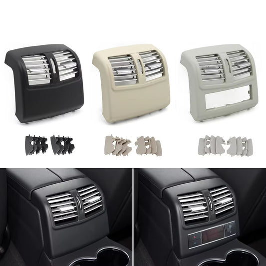Rear Console Fresh Air Conditioner Chrome Vent Grille Outlet Cover For Mercedes Benz W212 E Class E260 E300 E320 2012-2015