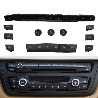Dashboard Air Condition AC Button Key Cap Repair Kit For BMW 1 2 3 4 F Series F20 F30 F35 F45 F46 F80
