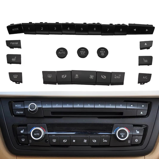 Dashboard Air Condition AC Button Key Cap Repair Kit For BMW 1 2 3 4 F Series F20 F30 F35 F45 F46 F80