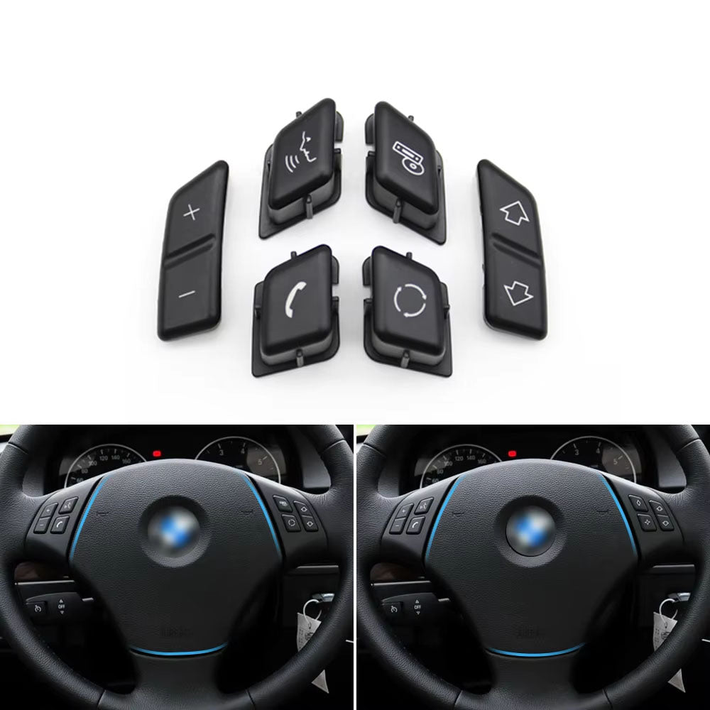 Car Steering Wheel Button Control Switch Cover Replacement For BMW 3 Series X1 E90 E91 E92 E93 E84 61316959893 61316959894