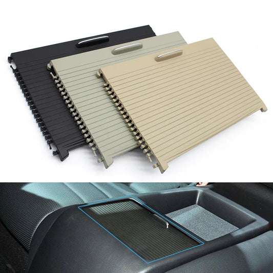 Car Rear Drink Cup Holder Cover Tray Sliding Roller Blind For Mercedes Benz C E Class W204 W207 Coupe C180 C250 E500 E350