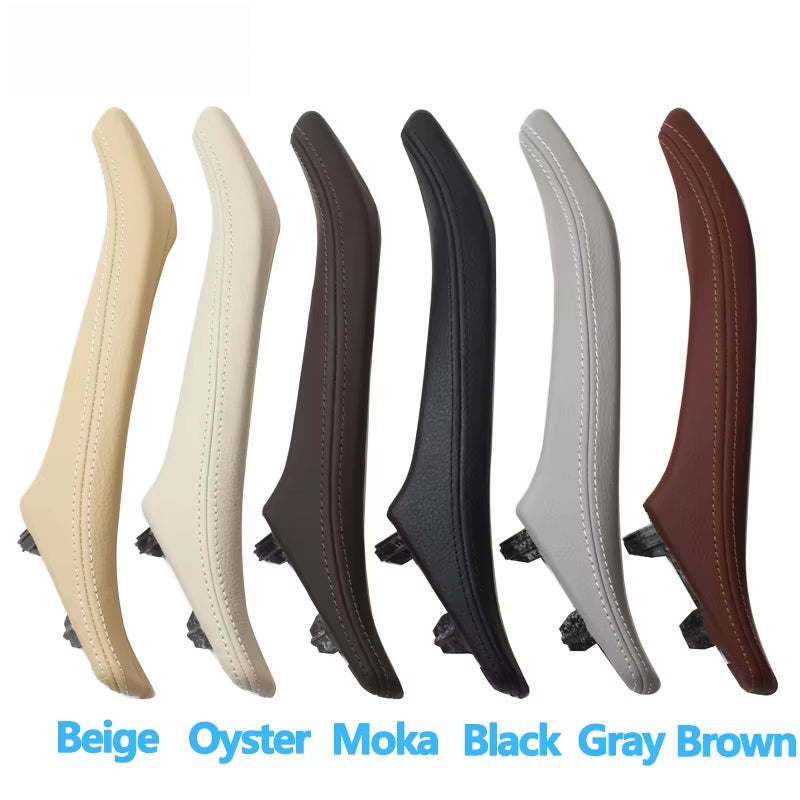 Left Right Interior Passenger Door Leather Pull Handle Assembly For BMW 5 Series F10 F11 F18 520i 523i 525i 528i 535i
