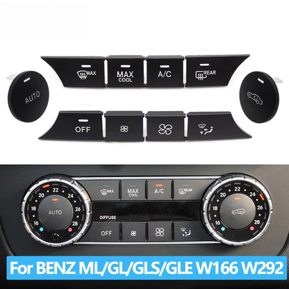 Car Console AC Heater Climate Control Button For BENZ ML GL GLE GLS G W166 X166 W292 W463 ML350 ML550 GL350 GL450 GLE400 GLS450