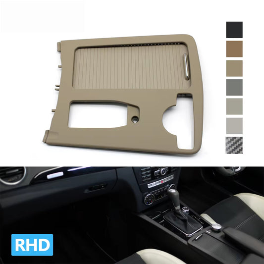 RHD Car Central Armrest Drink Cup Holder Shutter Outer Frame Cover For Mercedes Benz W204 C C180 C200 C220 E W207 W212 E260 E300