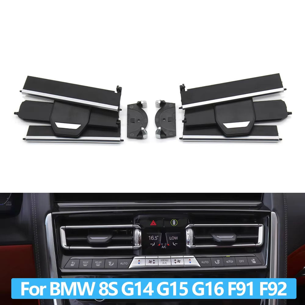 Car Middle Left Right Air Vent Outlet Grille Slide Clip Repair Kit For BMW 8 Series M8 G14 G15 G16 F91 F92 M850i M840i 2017-2022