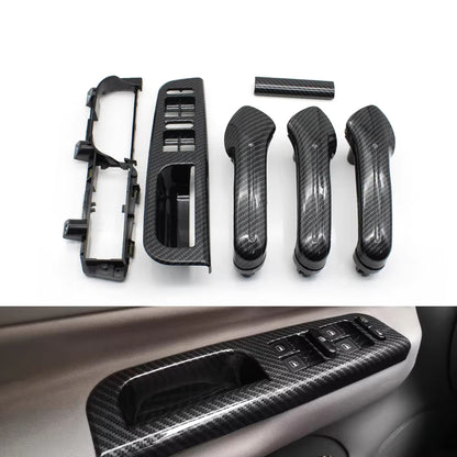 LHD Car Front Rear Left Right Door Pull Grab Handle Cover Panel Trim For VW Bora Golf 4 MK4 Jetta 1999-2004