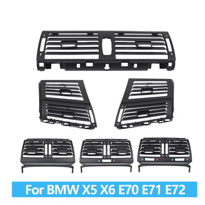 LHD RHD Front Central Left Right Rear Air Conditioning AC Vent Grille Outlet Cover For BMW X5 X6 E70 E71 E72 2007-2013