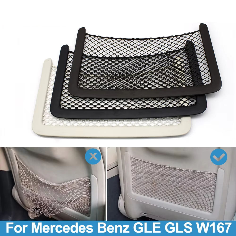 Car Seat Backrest Sundries Storage Net Pocket Cover Repair Kit For Mercedes BENZ GLE GLS W167 GLE350 GLE450 GLS400 GLS450