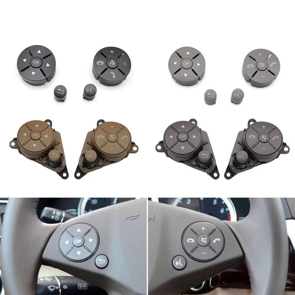 Car Steering Wheel Control Buttons Cover For Mercedes Benz C GLK E Class W204 W207 W212 2048210351