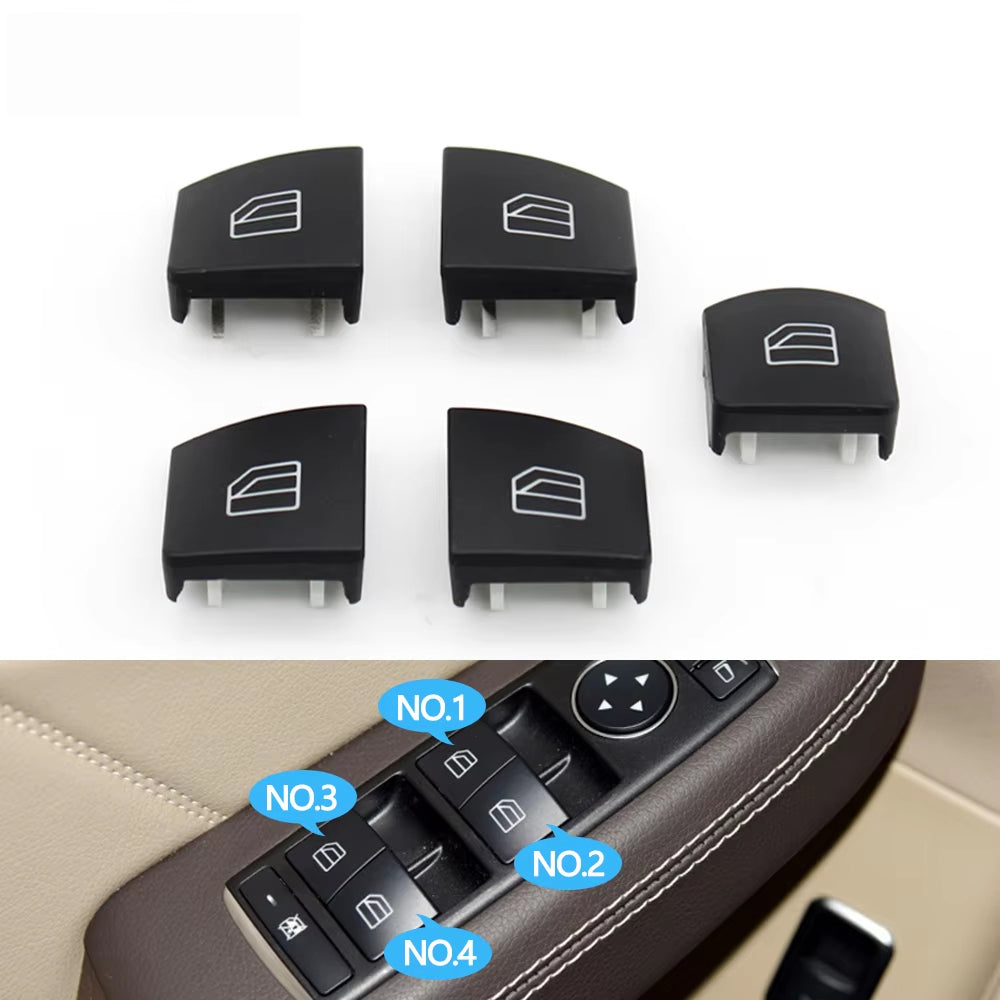 Car Window Lifter Switch Button Cover Cap For Mercedes Benz GLE GLS ML GL CLS G Class W166 W292 W218 W463