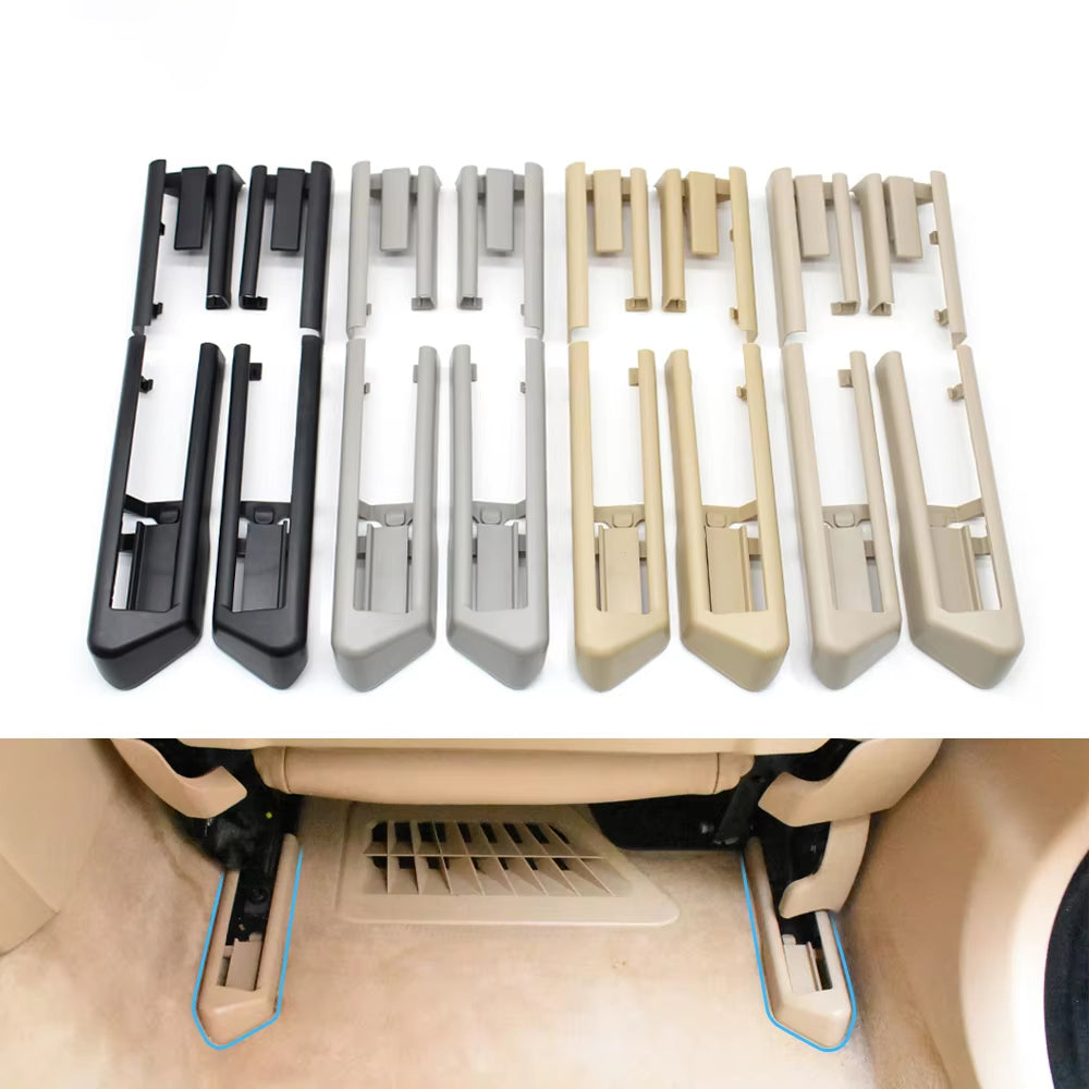 4pcs Set Car Seat Sliding Track Bonnet Rail Trim Cover For BMW 5 7 Series F10 F11 F01 F02 520 523 525 528 530 730 740 750 760