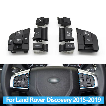 Car Steering Wheel Button Multi-function Control Switch Buttons Cover For Land Rover Discovery Sport 2015-2019
